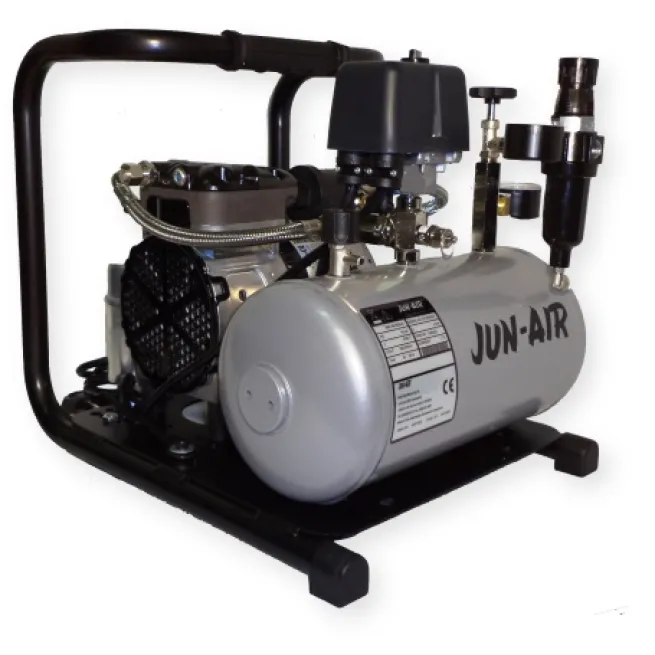 JUN-AIR leiser Kompressor 86R-4B ölfrei mit Filterdruckminderer JUNAIR