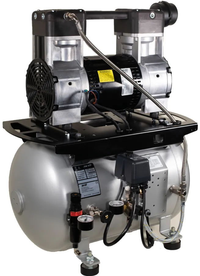 JUN-AIR ölfreier leiser Kompressor 120R-40B mit Tank