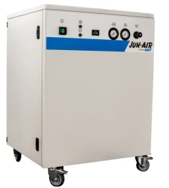 JUN-AIR ölfreier leiser Kompressor 2x120R-40M mit Tank schallgedämmt