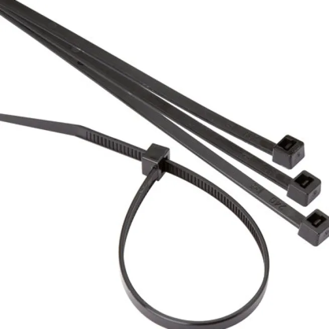 Kabelbinder/Schlauchbinder PA 6.6, Band: 2,5 x 98mm, Schwarz