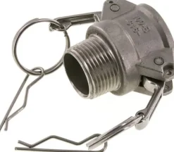 Kamlock-Kupplung (B) NPT 1"(AG), Edelstahl (1.4408)