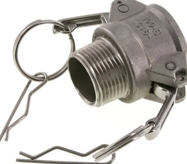 Kamlock-Kupplung (B) NPT 1"(AG), Edelstahl (1.4408)