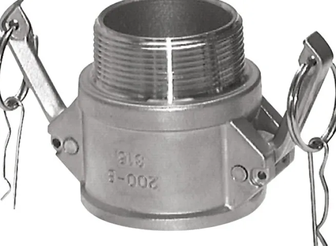 Kamlock-Kupplung (B) NPT 1"(AG), Edelstahl (1.4408)
