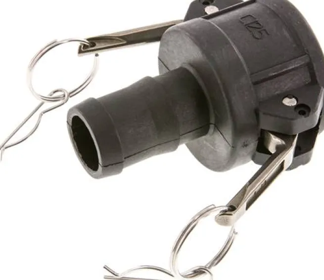 Kamlock-Kupplung (C) 32 (1-1/4")mm Schlauch, Polypropylen, Stecker mit reduziertem Anschluss