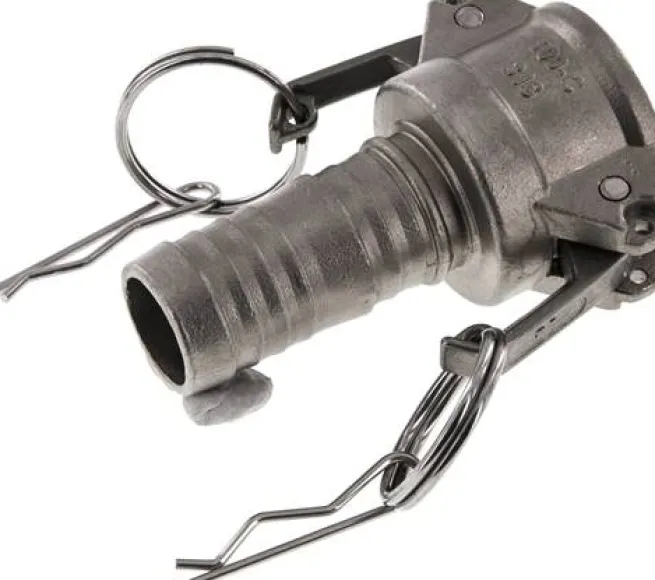 Kamlock-Kupplung (C) 25 (1")mm Schlauch, Edelstahl (1.4408)