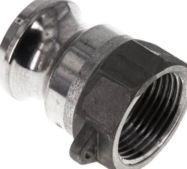 Kamlock-Stecker (A) Rp 1"(IG), Aluminium
