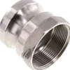 Kamlock-Stecker (A) Rp 2"(IG), Edelstahl (1.4408)
