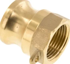 Kamlock-Stecker (A) Rp 3/4"(IG), Messing