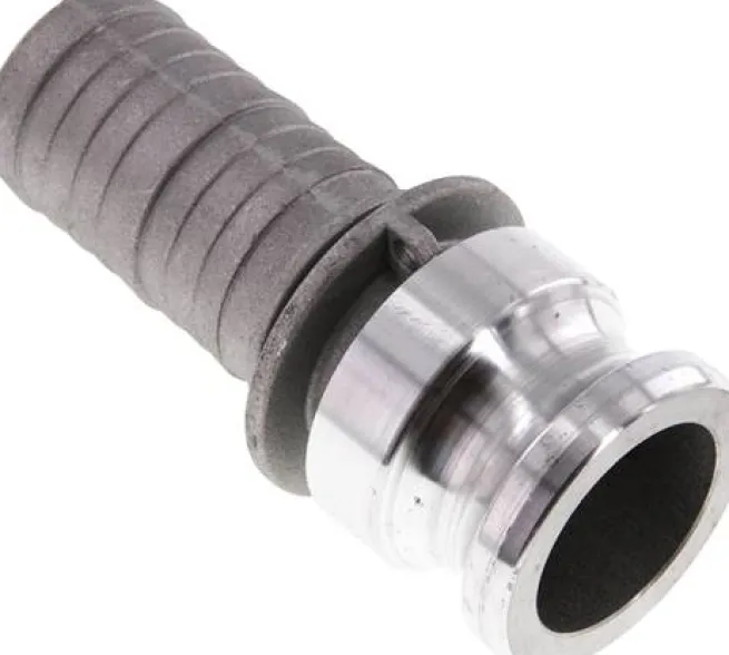 Kamlock-Stecker (E) 38 (1-1/2")mm Schlauch, Aluminium