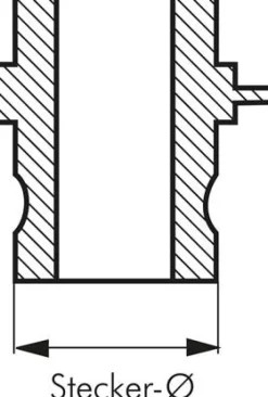 Kamlock-Stecker (E) 19 (3/4")mm Schlauch, Messing