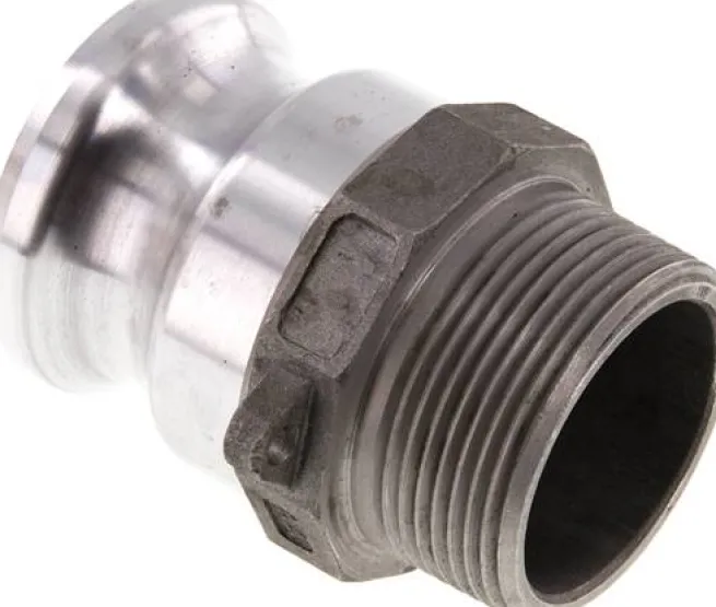 Kamlock-Stecker (F) R 1-1/2"(AG), Aluminium