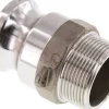 Kamlock-Stecker (F) R 1-1/2"(AG), Edelstahl (1.4408)