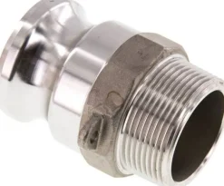 Kamlock-Stecker (F) R 1-1/2"(AG), Edelstahl (1.4408)