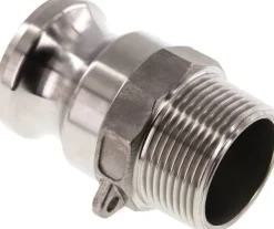 Kamlock-Stecker (F) R 1-1/4"(AG), Edelstahl (1.4408)