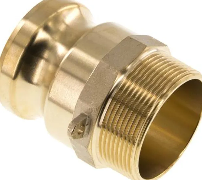 Kamlock-Stecker (F) R 2"(AG), Messing