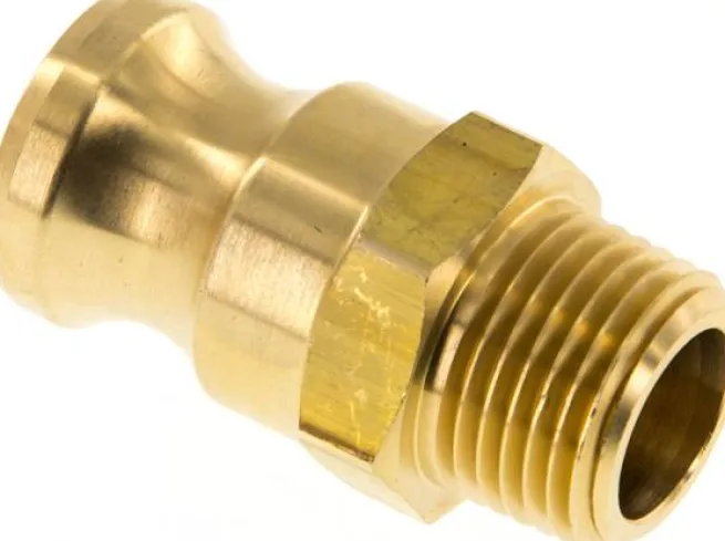 Kamlock-Stecker (F) R 1/2"(AG), Messing