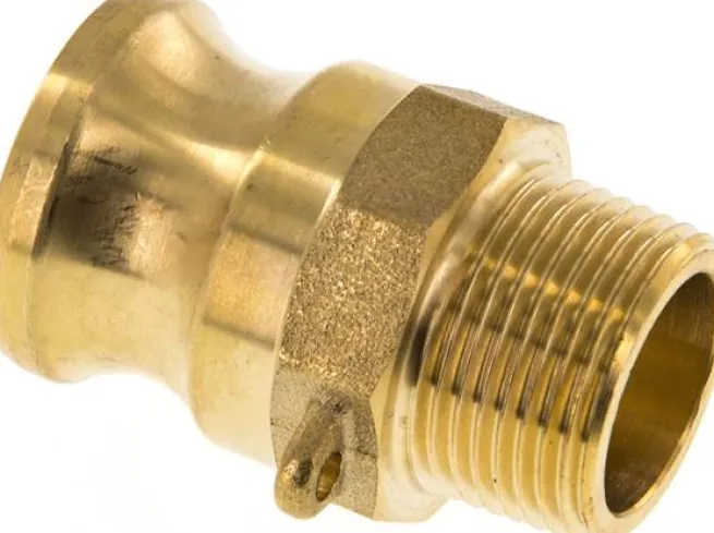 Kamlock-Stecker (F) R 3/4"(AG), Messing