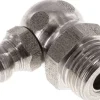90° Kegelschmiernippel, R 1/8", 1.4305 (6-kant)