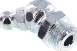 45° Kegelschmiernippel, R 1/8", Stahl verzinkt (6-kant)