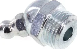 45° Kegelschmiernippel, R 1/4", Stahl verzinkt (6-kant)