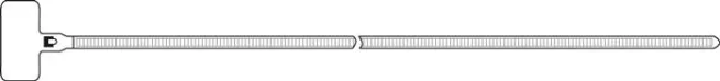 Kennzeichnungsbinder, 2,5x110 mm, Beschriftungsfeld außen