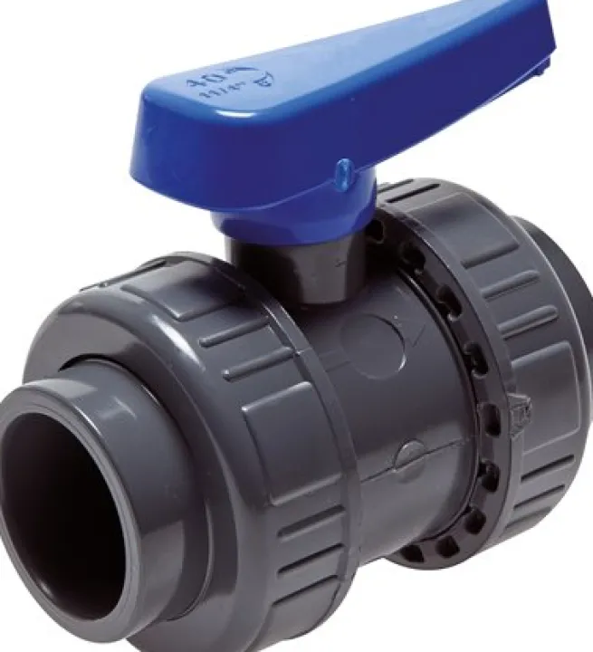 Klebemuffen-Kugelhahn, PVC-U / EPDM, 20mm (Wasserausf.)