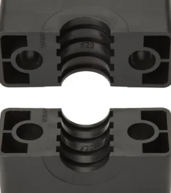 Klemmbackenpaar 25mm, Baugröße 2, schwere Baureihe Polypropylen