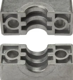 Klemmbackenpaar 42mm, Baugröße 4, schwere Baureihe Aluminium