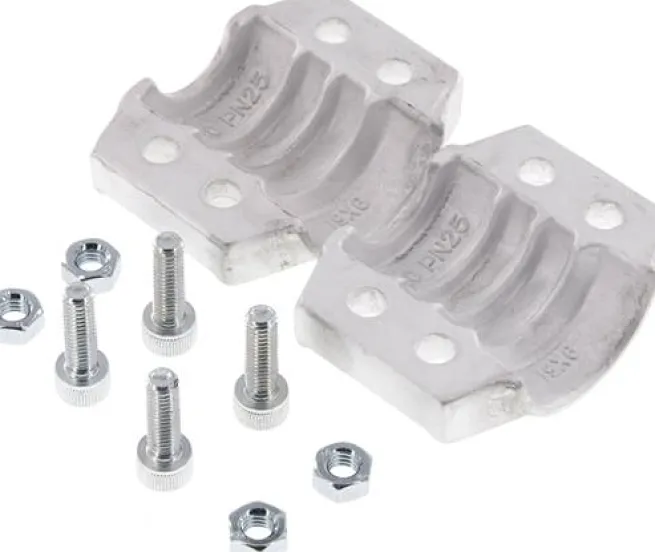 Klemmschalen 30 - 33mm, Aluminium, EN14420-3 (DIN2817)