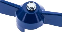 Kombigriff-blau, Größe 4, Knebel (Aluminium lackiert)