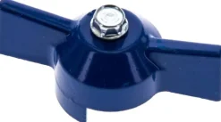 Kombigriff-blau, Größe 2, Knebel (Aluminium lackiert)