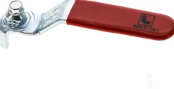 Kombigriff-rot, Größe 1, Flachstahl (Stahl verzinkt mit Kunststoffüberzug)