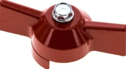 Kombigriff-rot, Größe 2, Knebel (Aluminium lackiert)