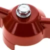 Kombigriff-rot, Größe 3, Knebel (Aluminium lackiert)