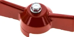 Kombigriff-rot, Größe 3, Knebel (Aluminium lackiert)
