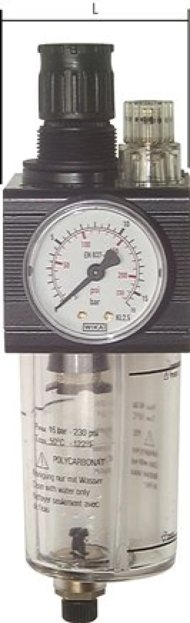 Kombi-Wartungseinheit, G 1/2", 0,5 - 10 bar, Kombi 1