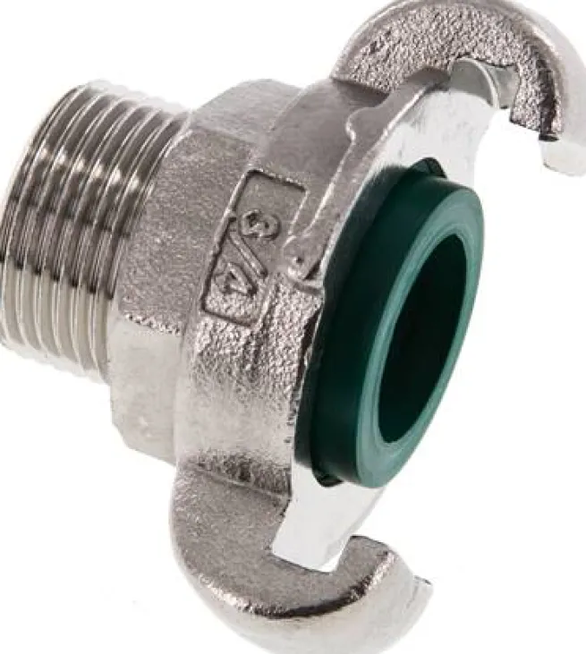 Kompressorkupplung G 3/4"(AG), Edelstahl, Dichtung FKM