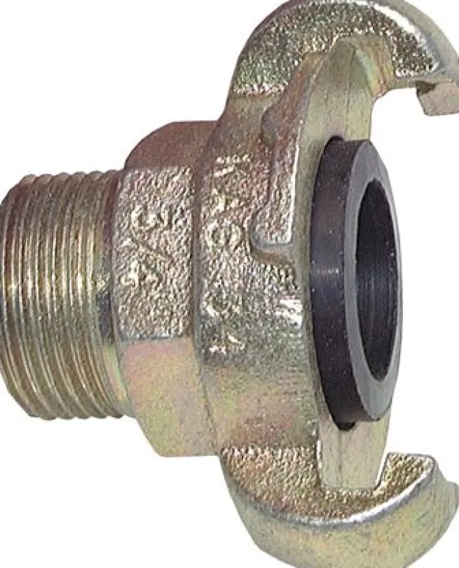 Kompressorkupplung G 3/8"(AG), Stahl verzinkt, Dichtung NBR