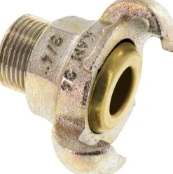 Kompressorkupplung G 3/4"(AG), Stahl verzinkt, Dichtung Messing