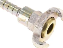 Kompressorkupplung 13 (1/2") mm Schlauch, Stahl verzinkt, Dichtung Messing