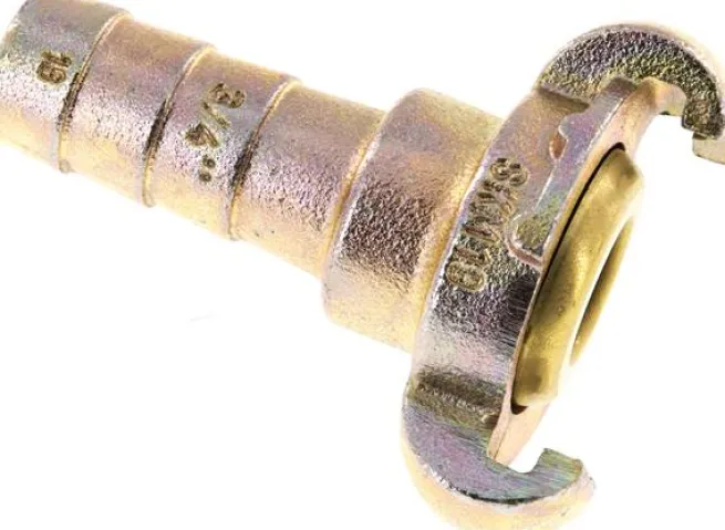 Kompressorkupplung 19 (3/4") mm Schlauch, Stahl verzinkt, Dichtung Messing