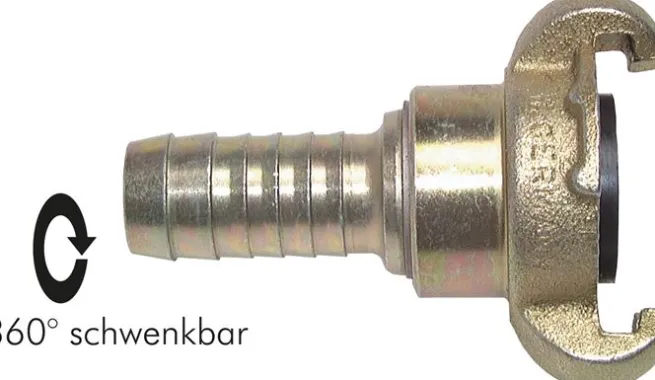 Kompressorkupplung 13 (1/2") mm Schlauch, drehbar
