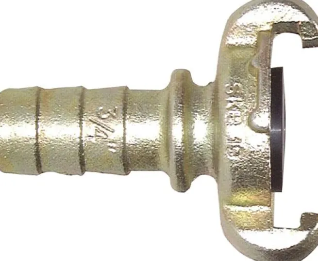 Kompressorkupplung 10 (3/8") mm Schlauch m. Sicherungsbund
