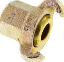 Kompressorkupplung Rp 1/2"(IG), Stahl verzinkt, Dichtung Messing