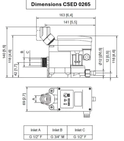Kondensatableiter CSED 0265 bis 7,5 m³/min Kompressorleistung