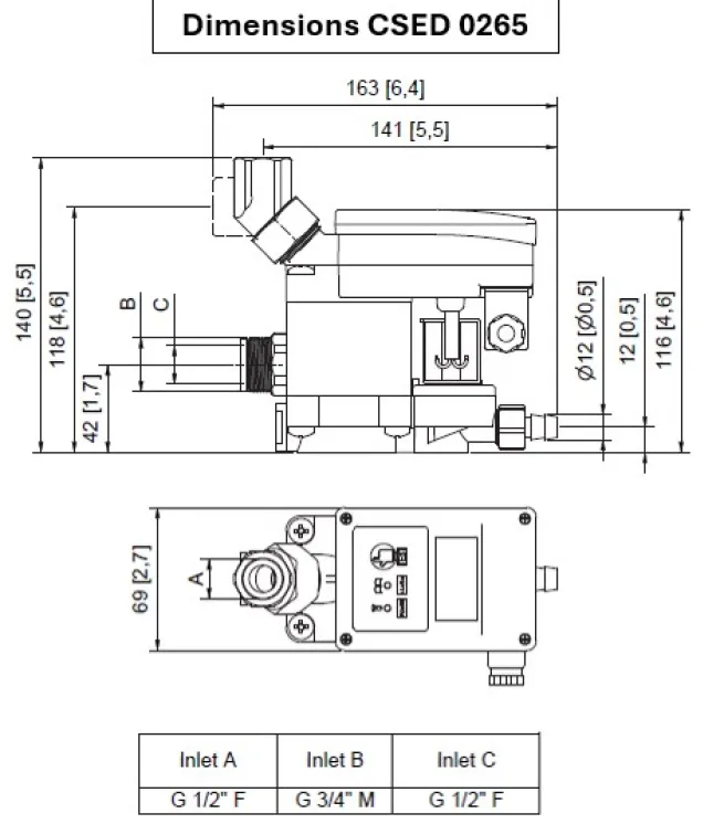 Kondensatableiter CSED 0265 bis 7,5 m³/min Kompressorleistung