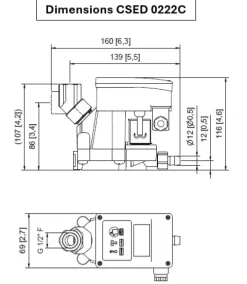 Kondensatableiter CSED 0222C bis 6,3 m³/min Kompressorleistung