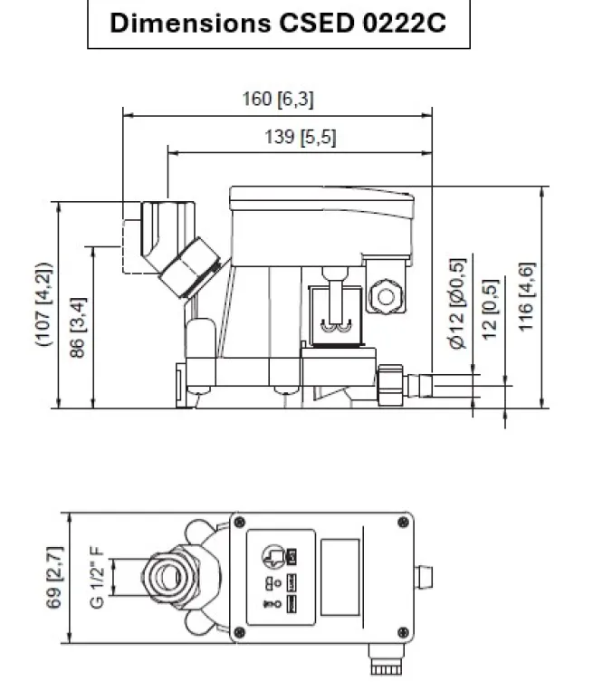 Kondensatableiter CSED 0222C bis 6,3 m³/min Kompressorleistung