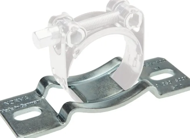 Konsole für Schlauchschellen bis 20mm, Rohr 40 - 62mm