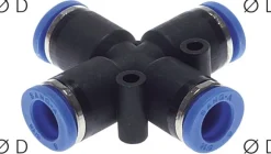 Kreuz-Steckanschluss 6mm, IQS-Standard